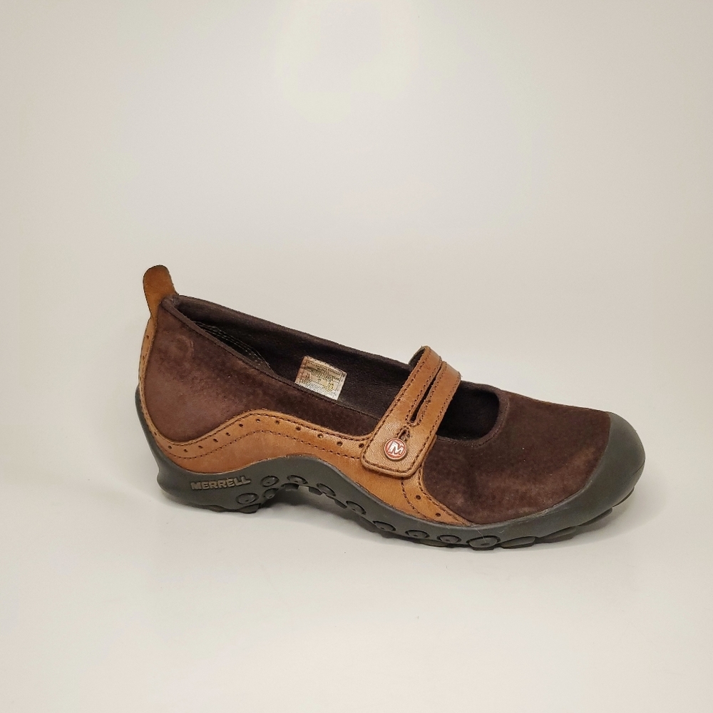 MERRELL Womens Plaza Bandeau Mary Janes Shoes Brow